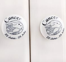 Cancer Flat Ceramic Knob